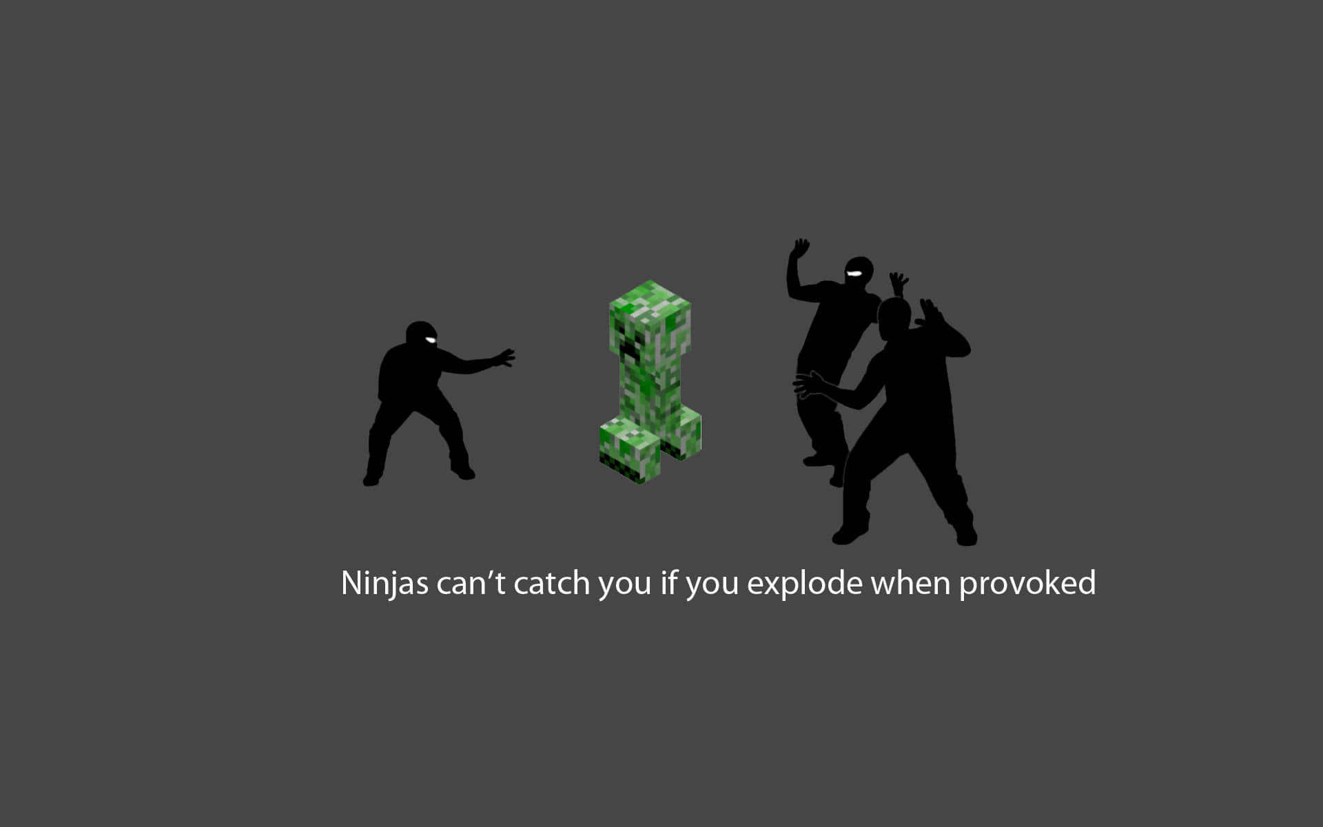 Minecraft Ninja Meme Laptop Background