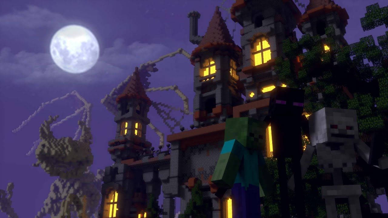 Minecraft Pc Creepy Castle Background