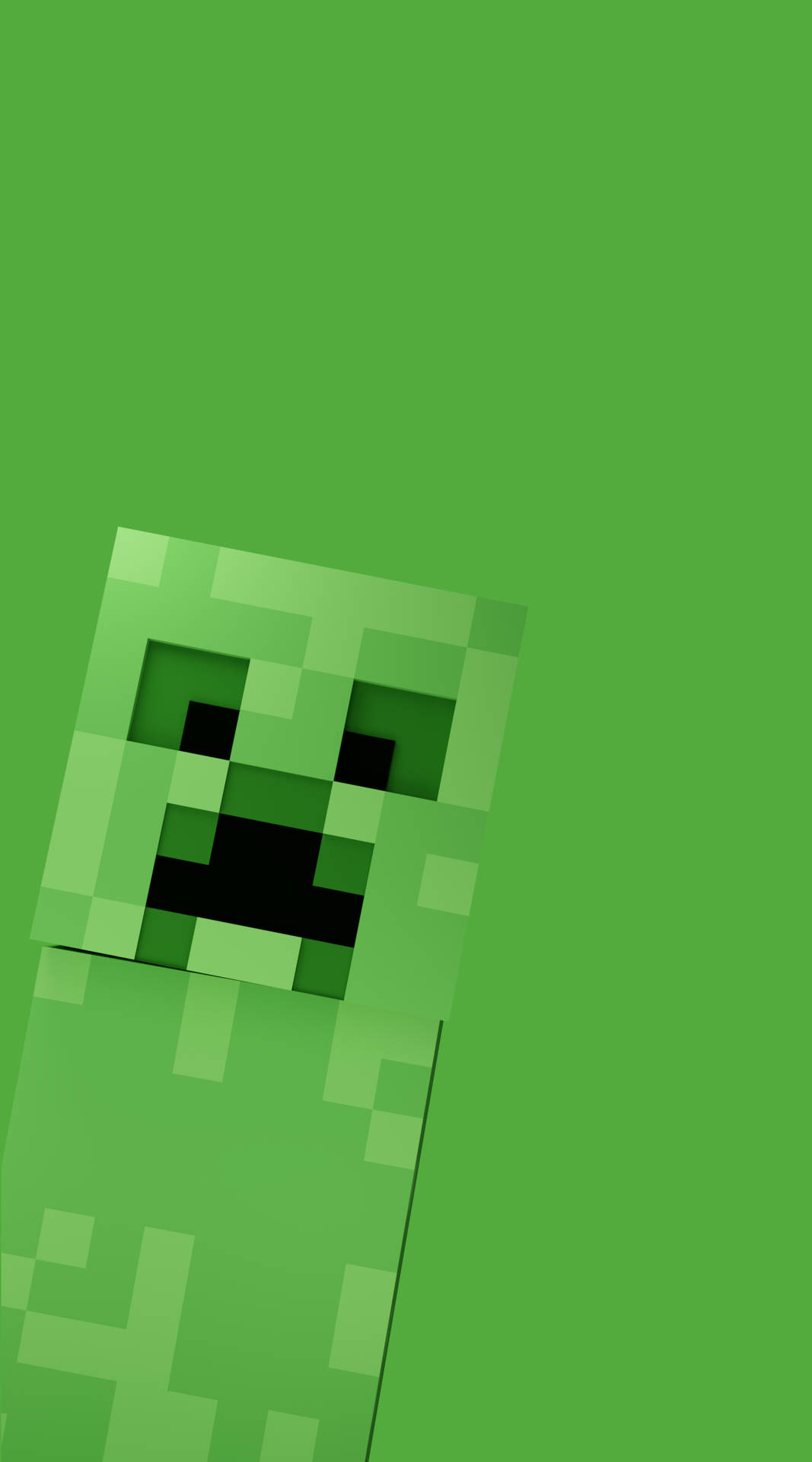 Minecraft Phone Green Creeper Background