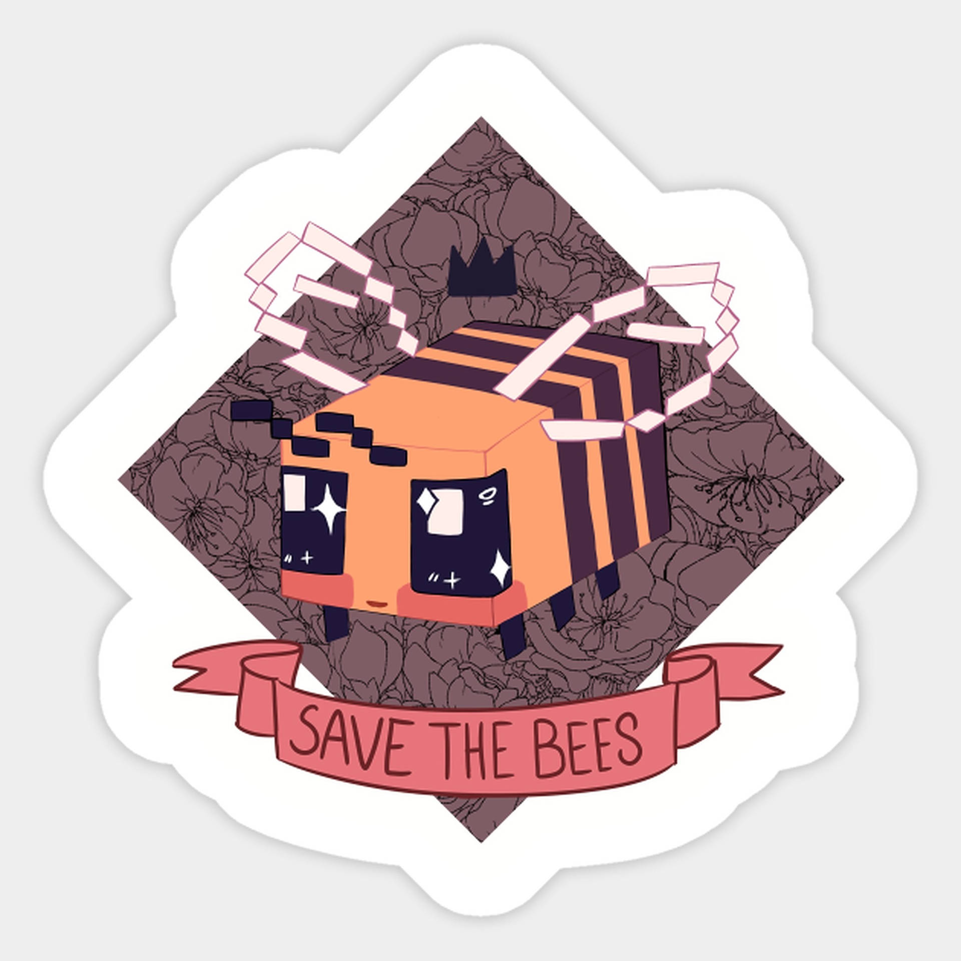 Minecraft Save The Bees Background
