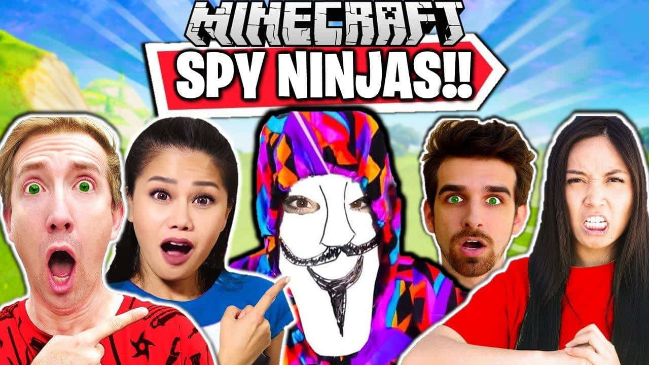 Minecraft Spy Ninjas - A Group Of People With The Words Background