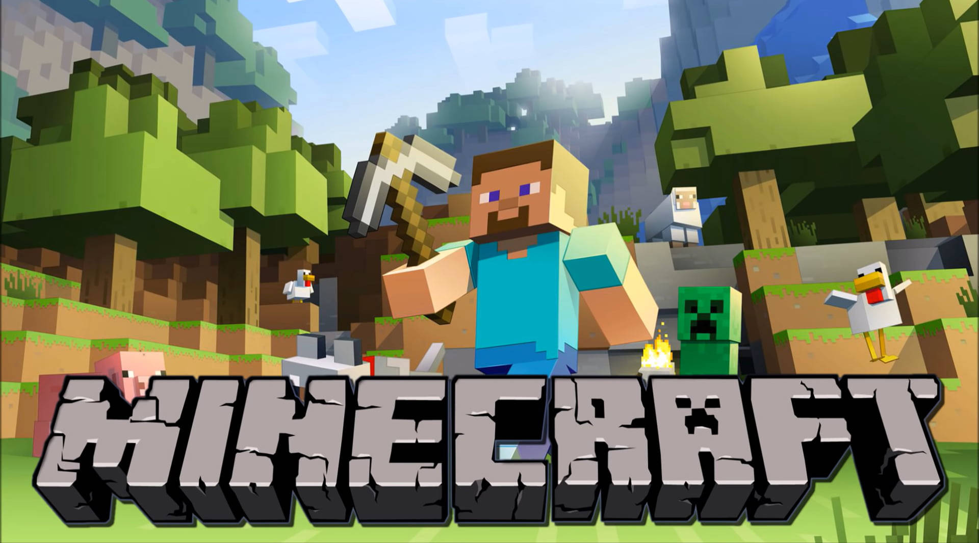Minecraft Steve Template Background
