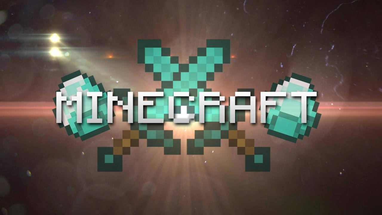 Minecraft Swords And Diamonds Background