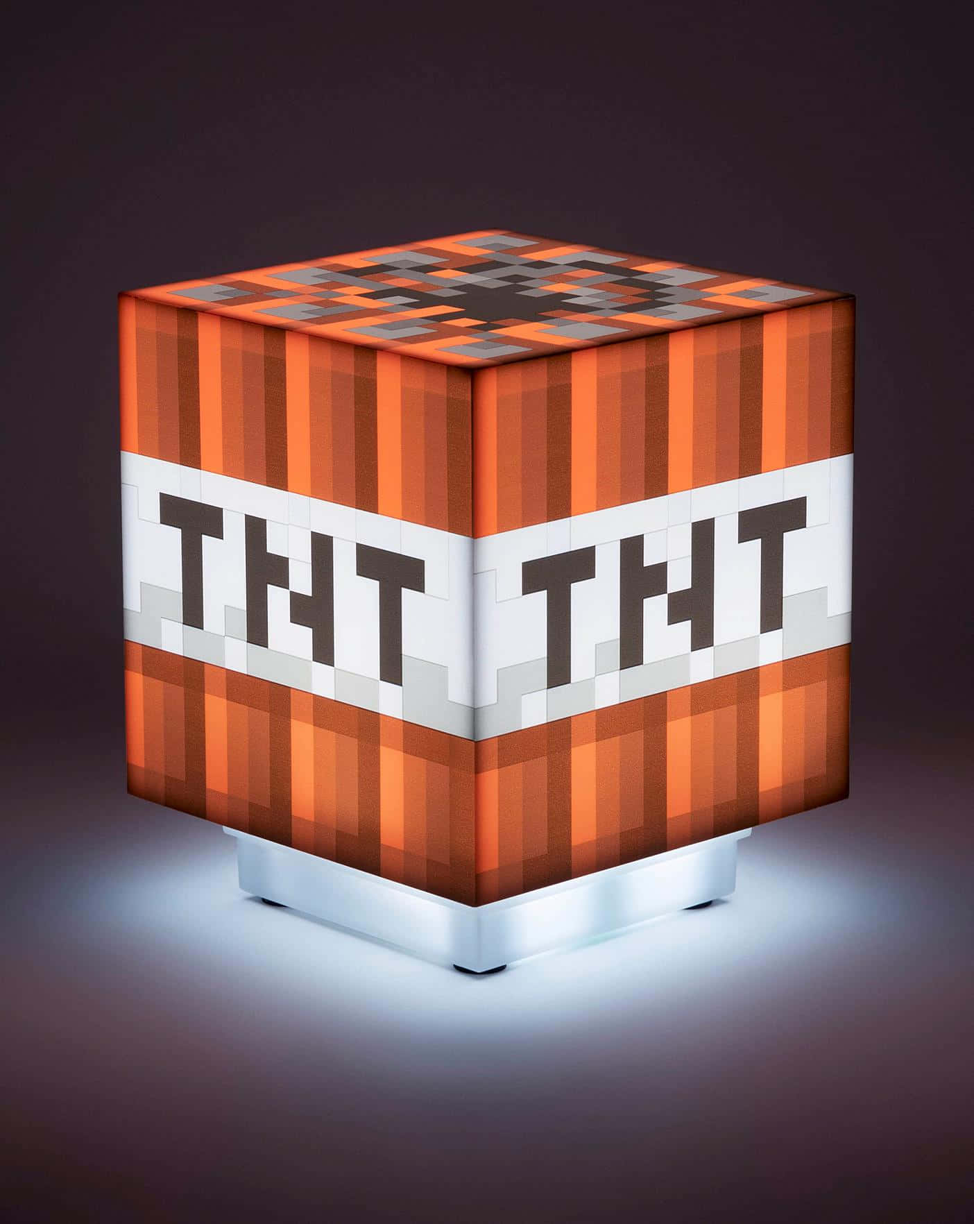 Minecraft Tnt On A White Stand Background