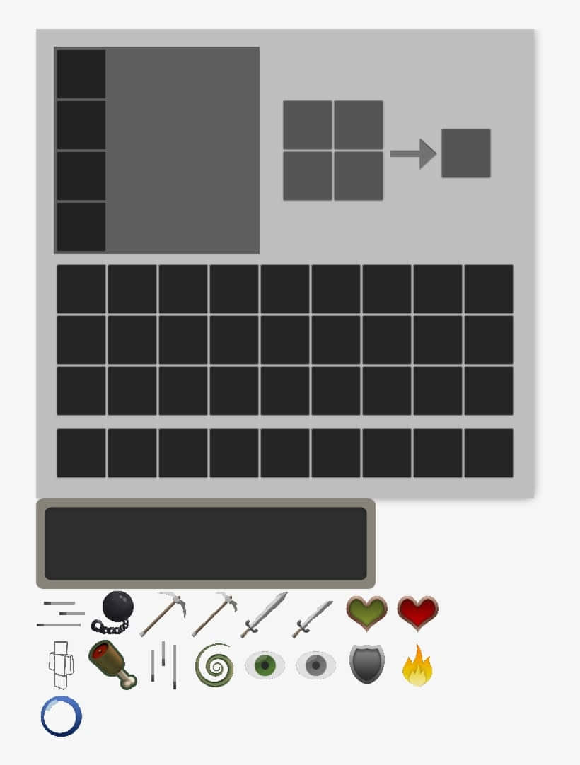 Minecraft Tools Inventory Background
