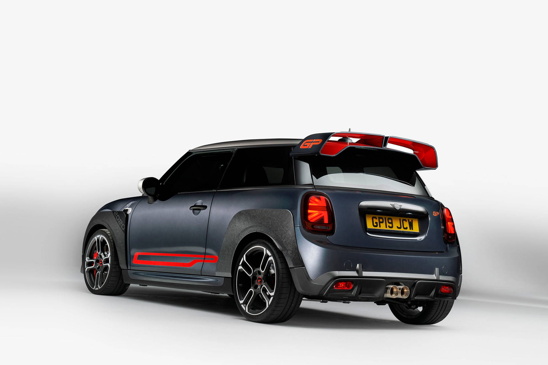 Mini Black Aesthetic Car On White Background Background