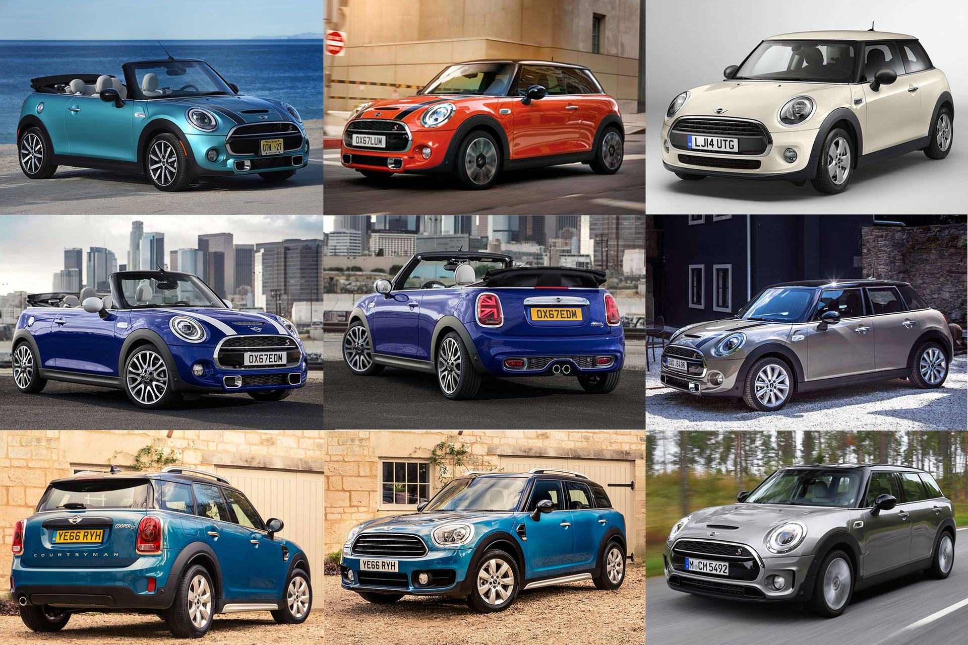 Mini Car Models Collage