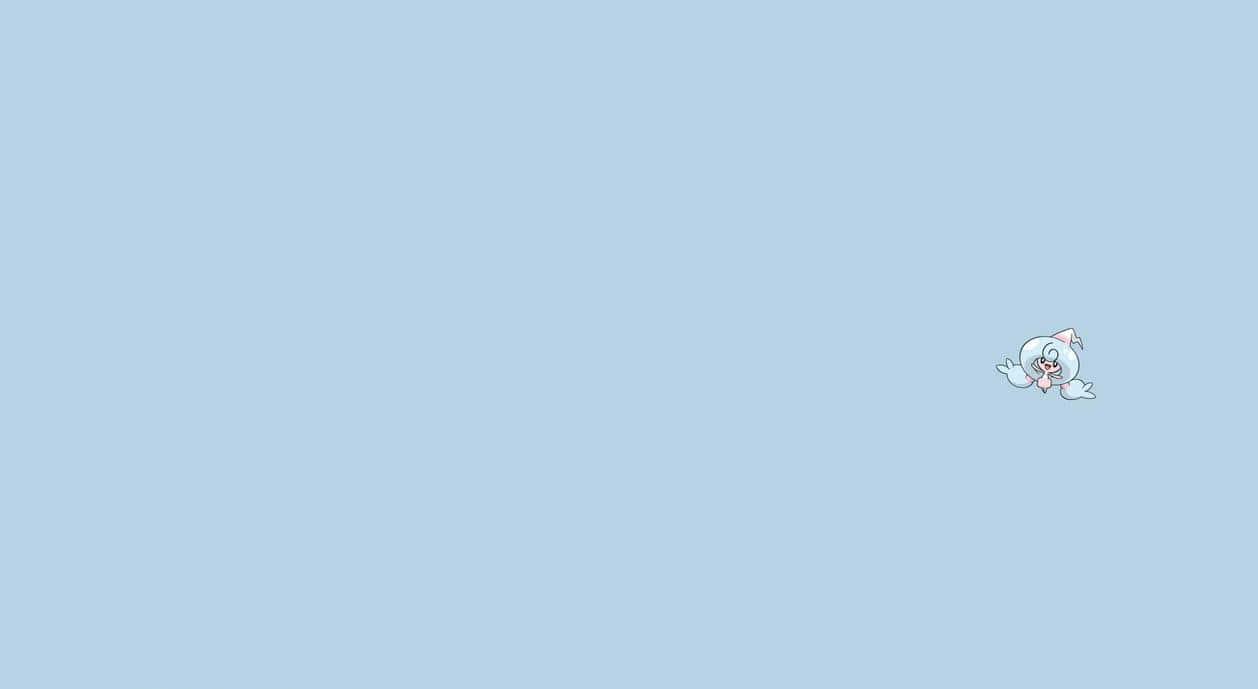 Mini Hattrem On Light Blue Background Background