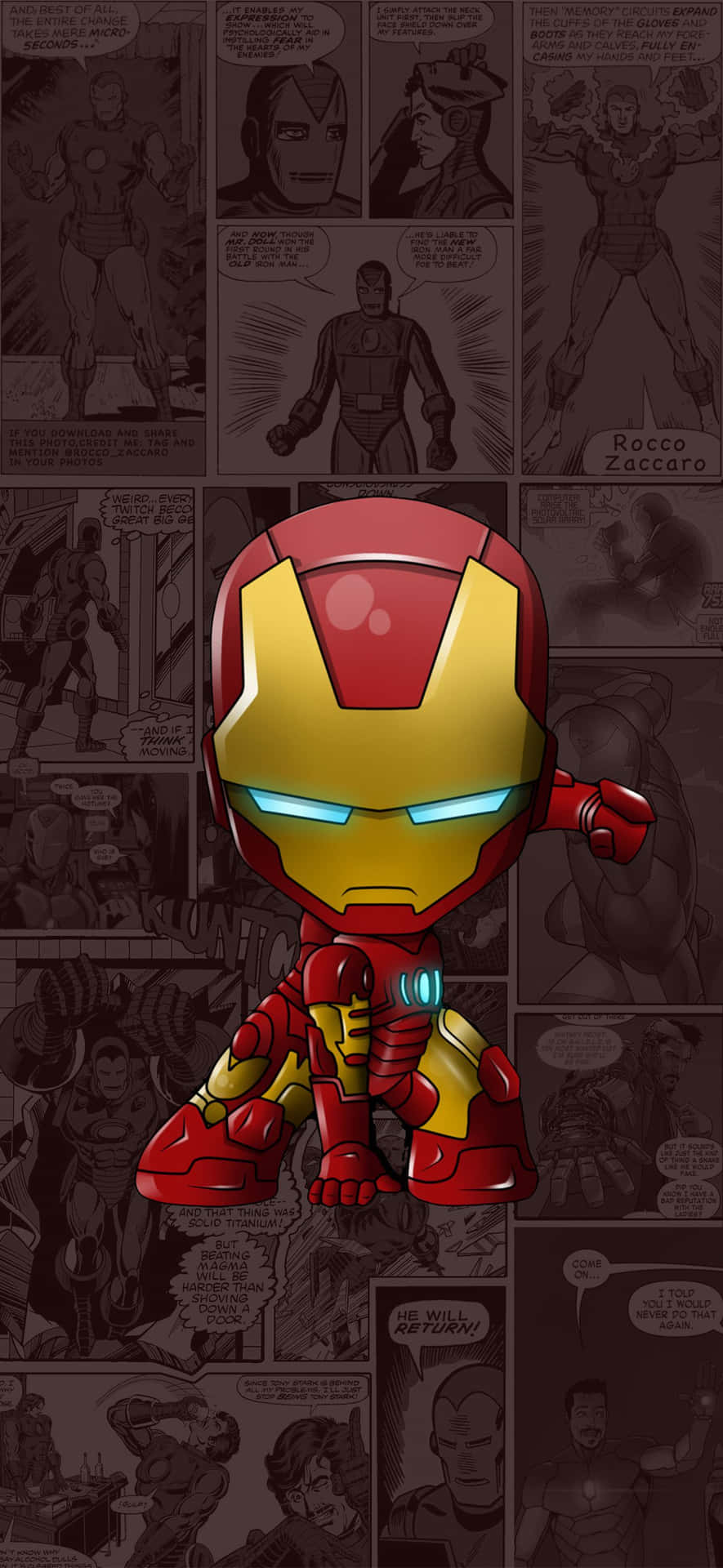 Mini Iron Man For Iphone X Background