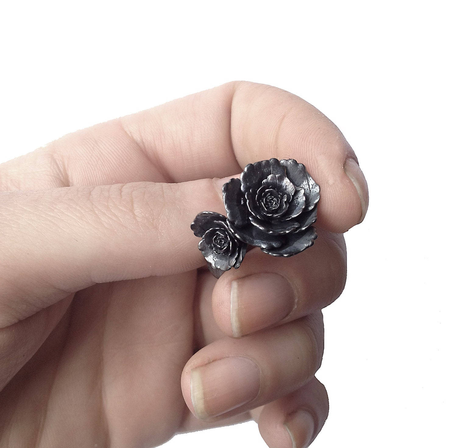 Mini Metallic Black Rose Background
