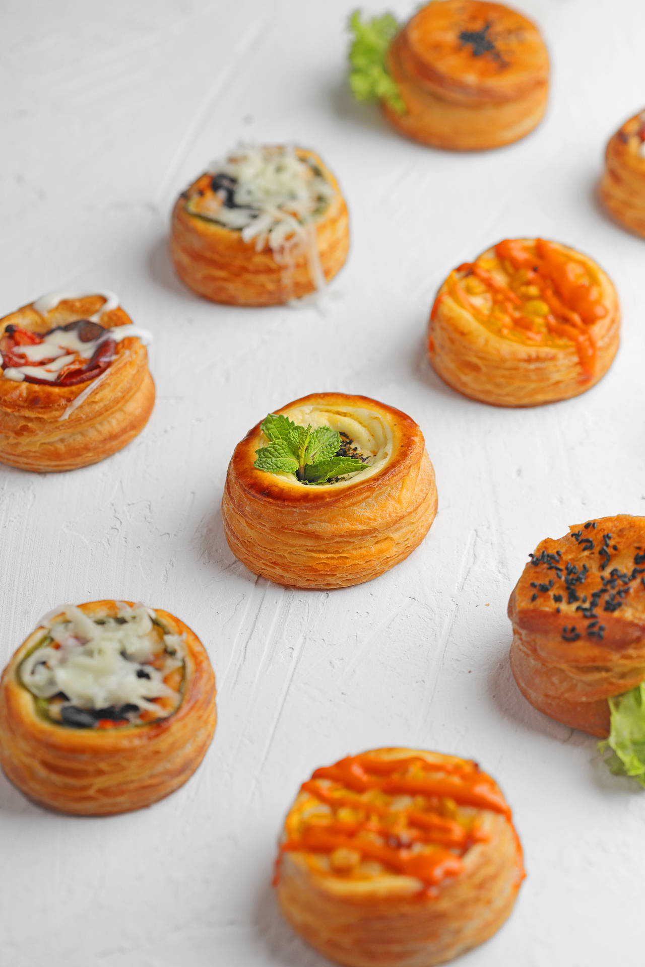 Mini Puff Pastries Bread