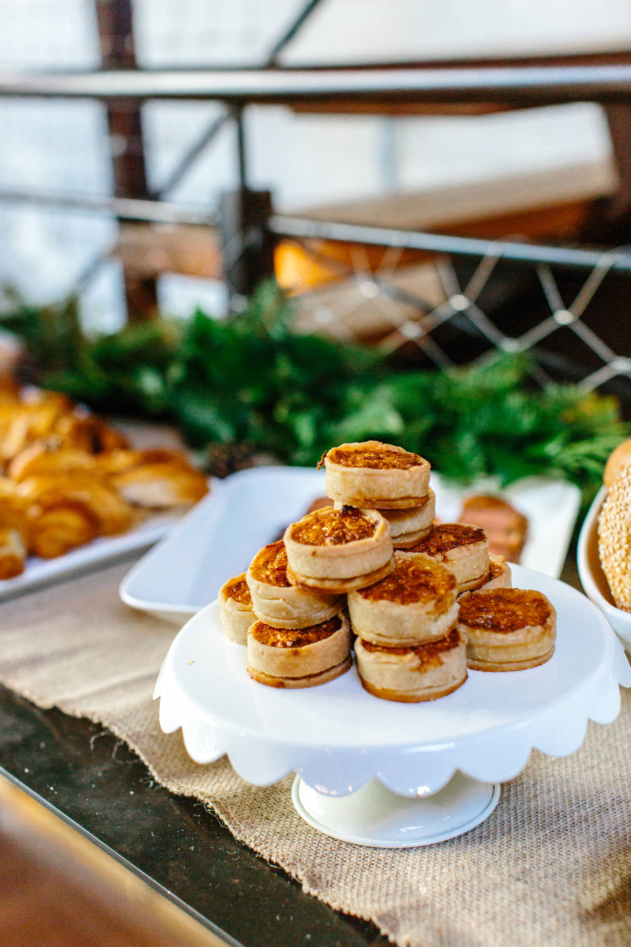 Mini Tart Pastries Background