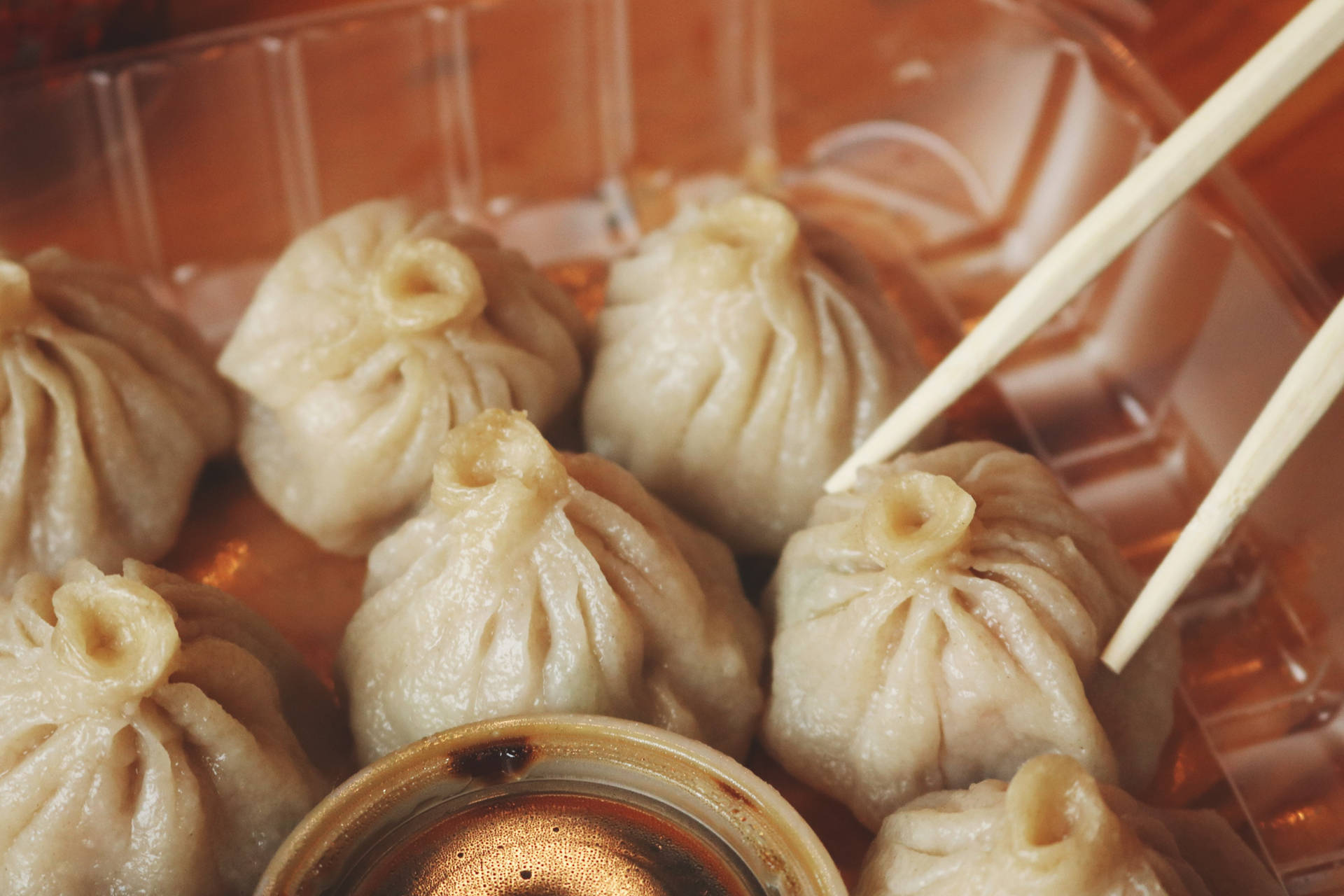 Mini Xiaolongbao – Steamed Chinese Dumpling Background