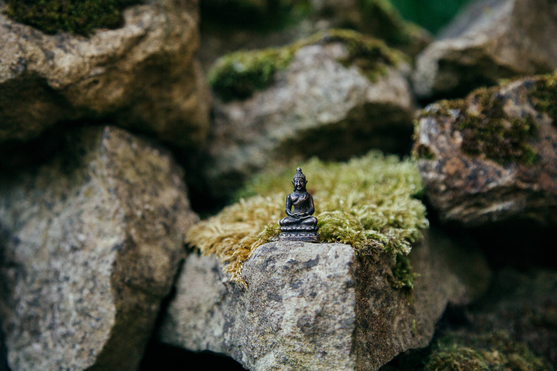 Miniature Figure Of Buddha Hd Background