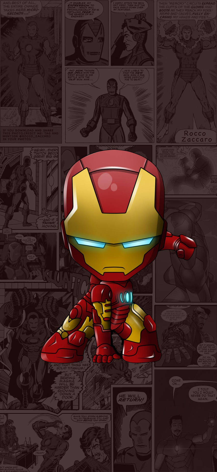 Miniature Iron Man Iphone Background