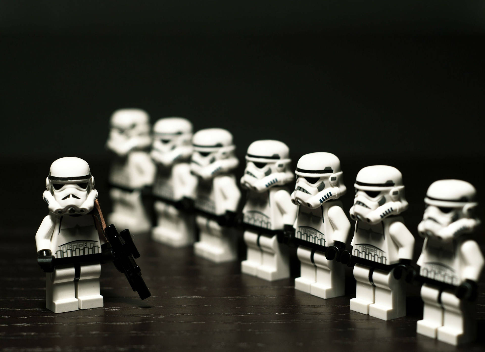 Miniature Stormtroopers Lego Background