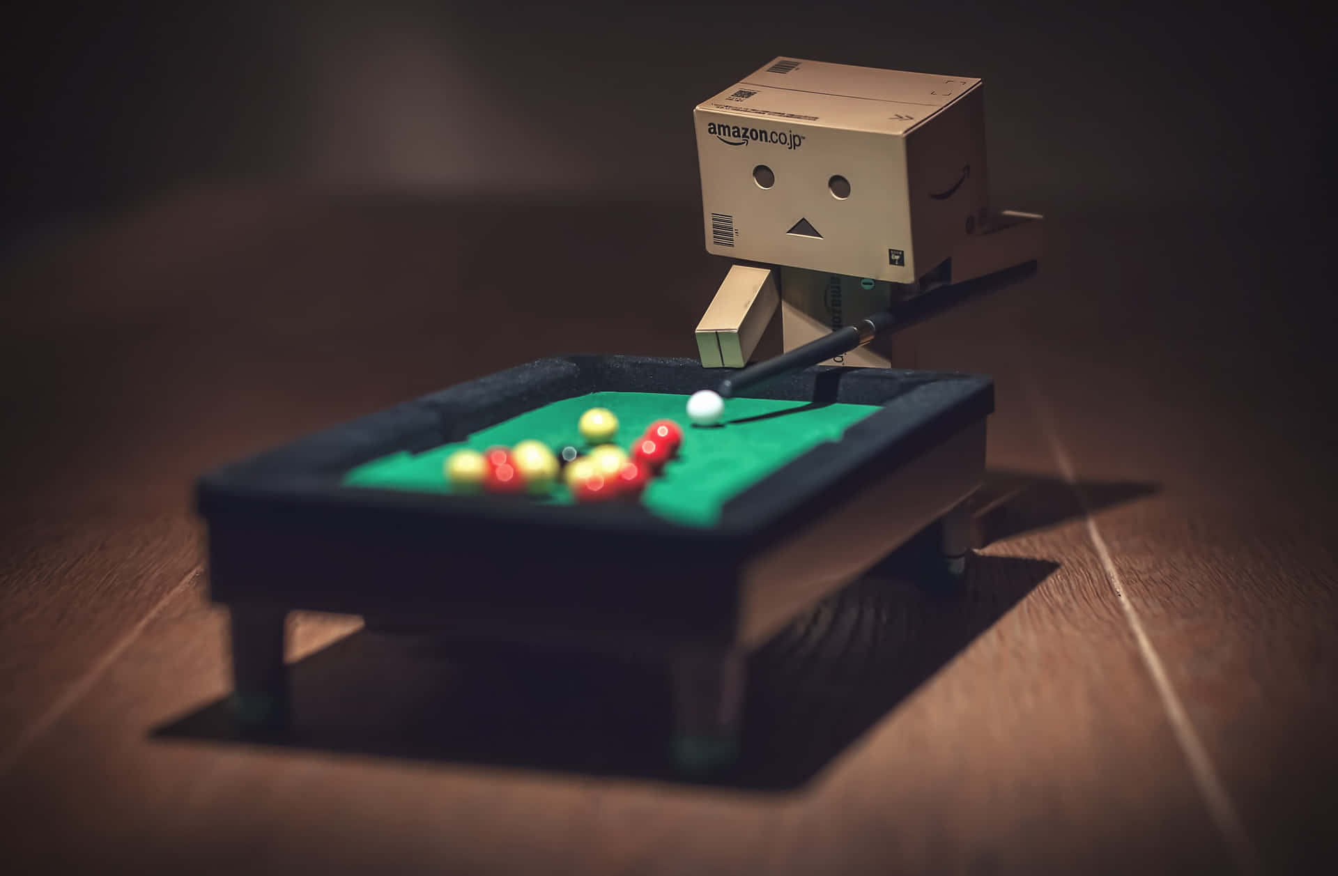 Miniature Toy Pool Table Background