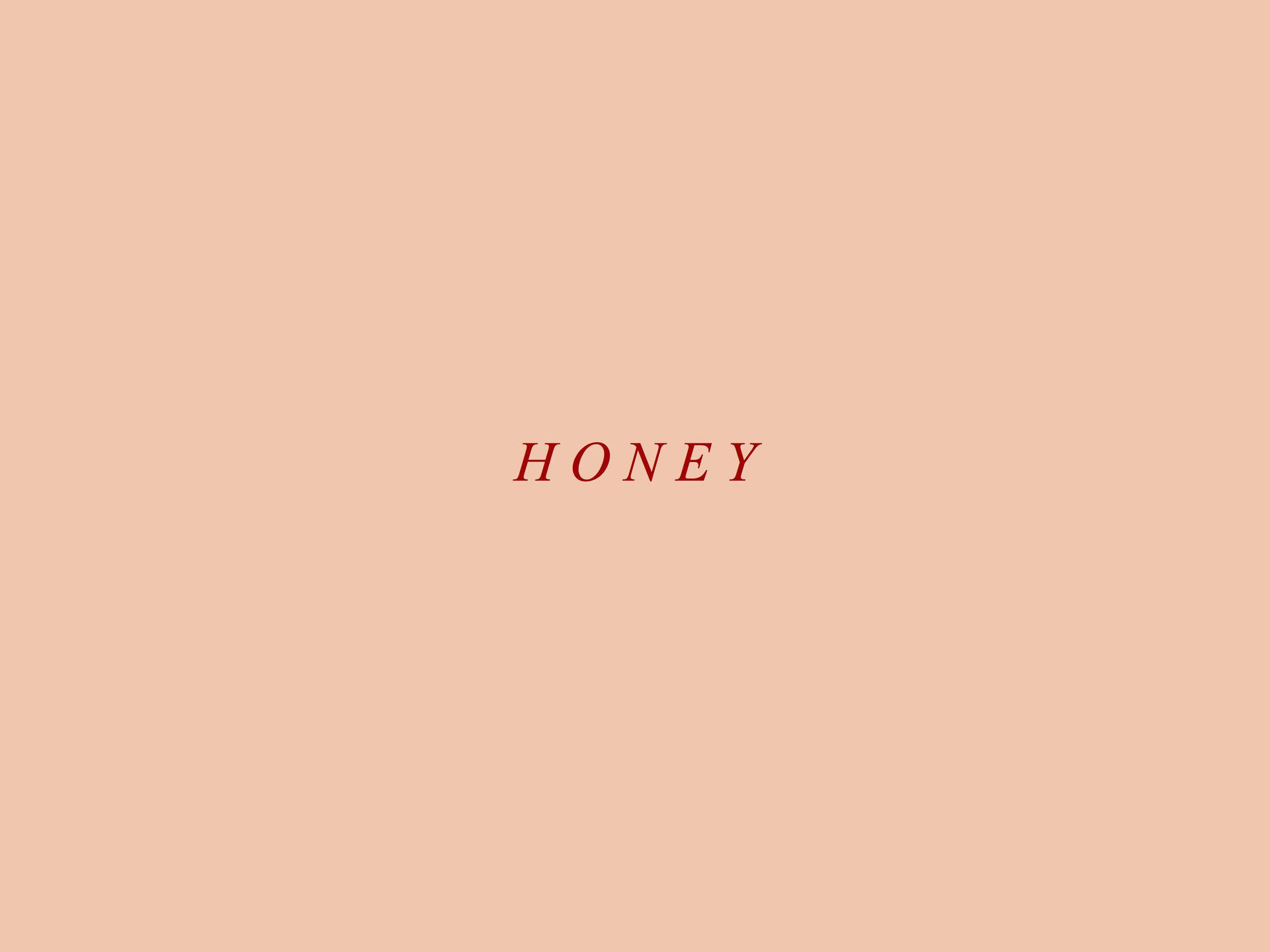 Minimal Aesthetic Desktop Honey