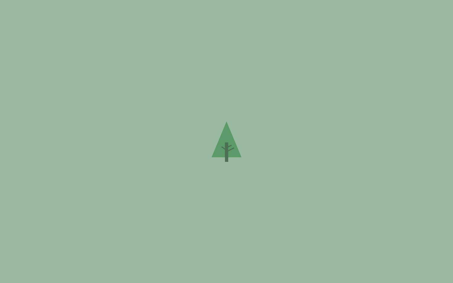 Minimal Aesthetic Desktop Tree Background