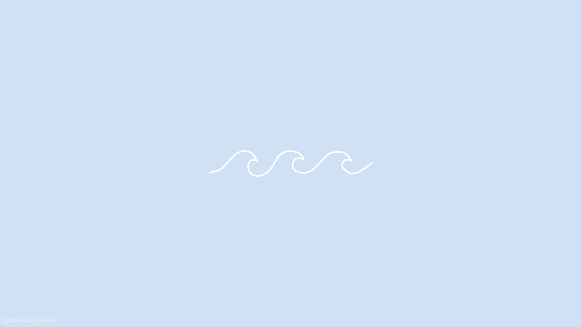 Minimal Aesthetic Desktop Waves Background