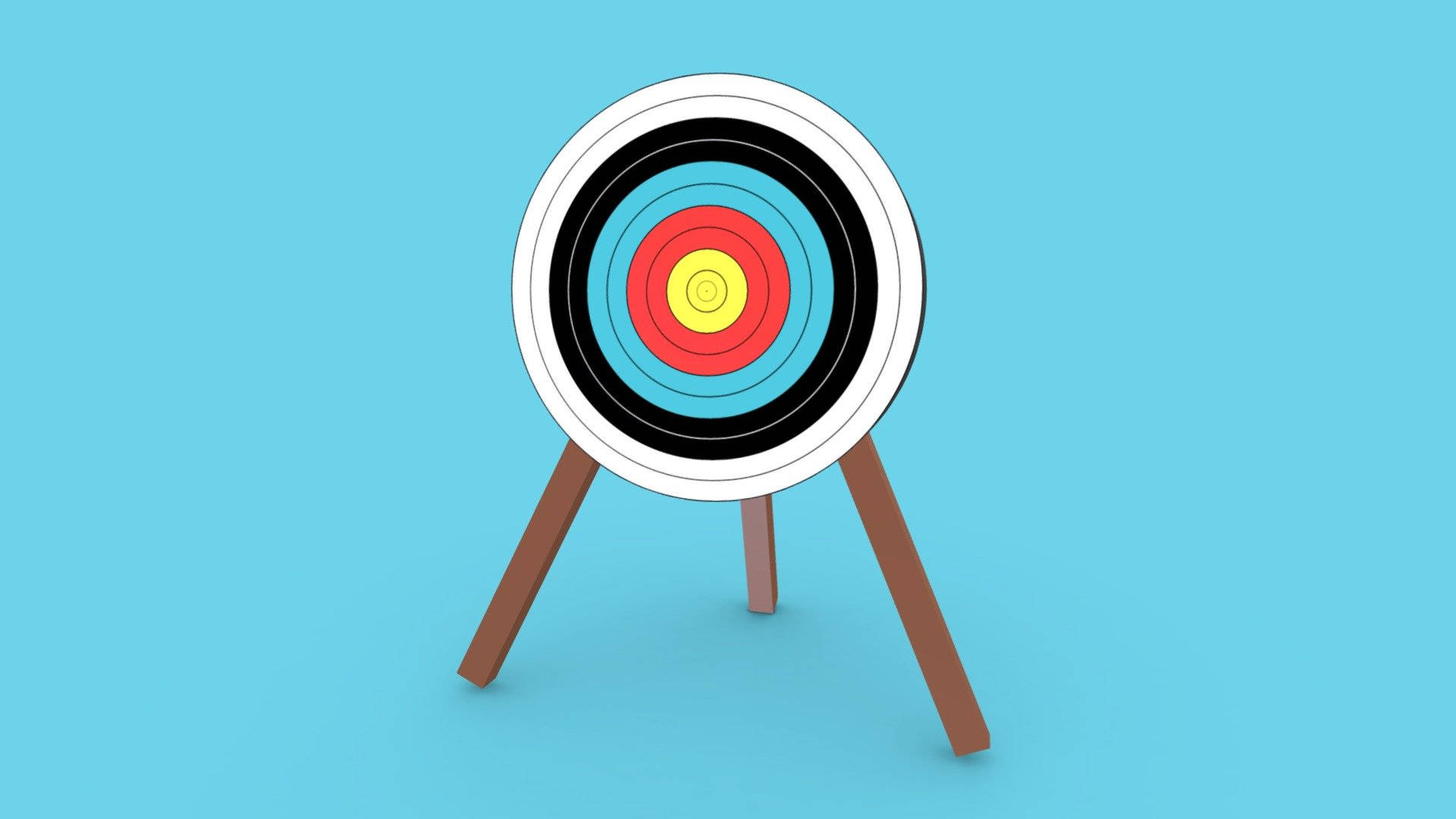 Minimal Archery Target Board