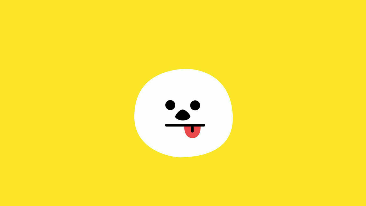 Minimal Chimmy Bt21 In Yellow Background