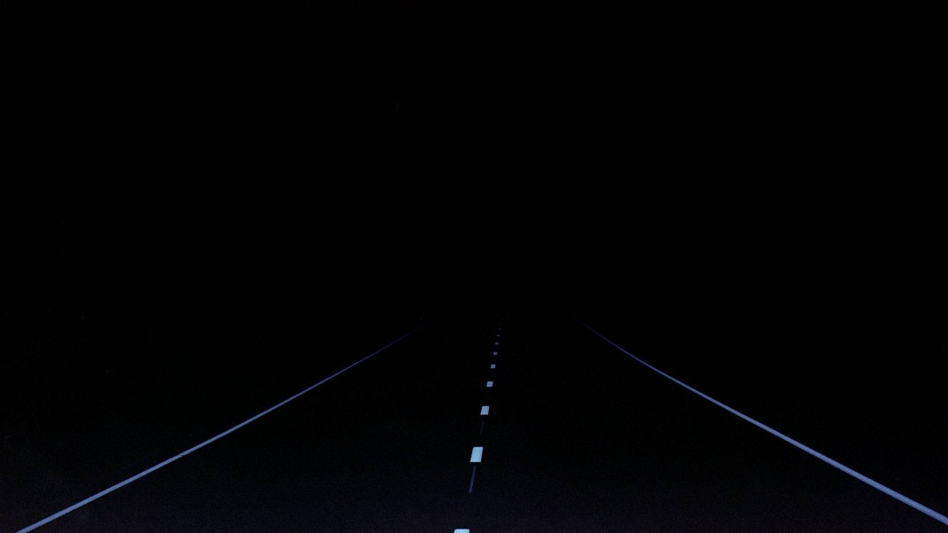 Minimal Dark Road Background