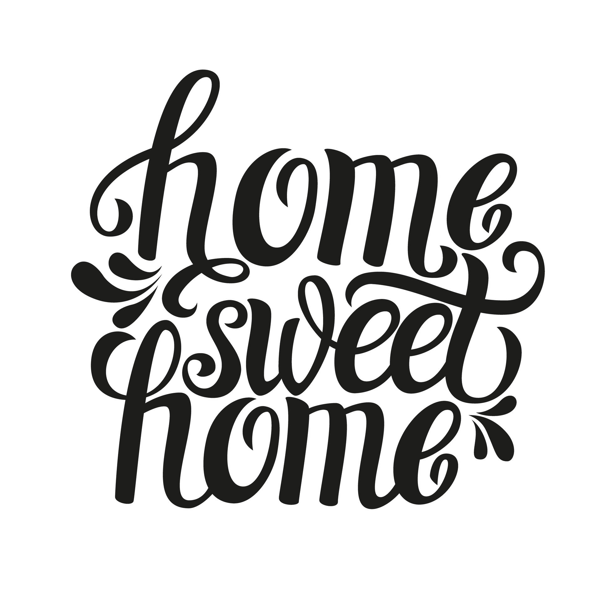 Minimal Home Sweet Home Design Background