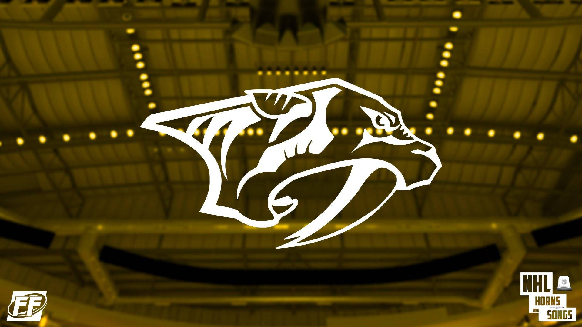 Minimal Nashville Predators Logo Background