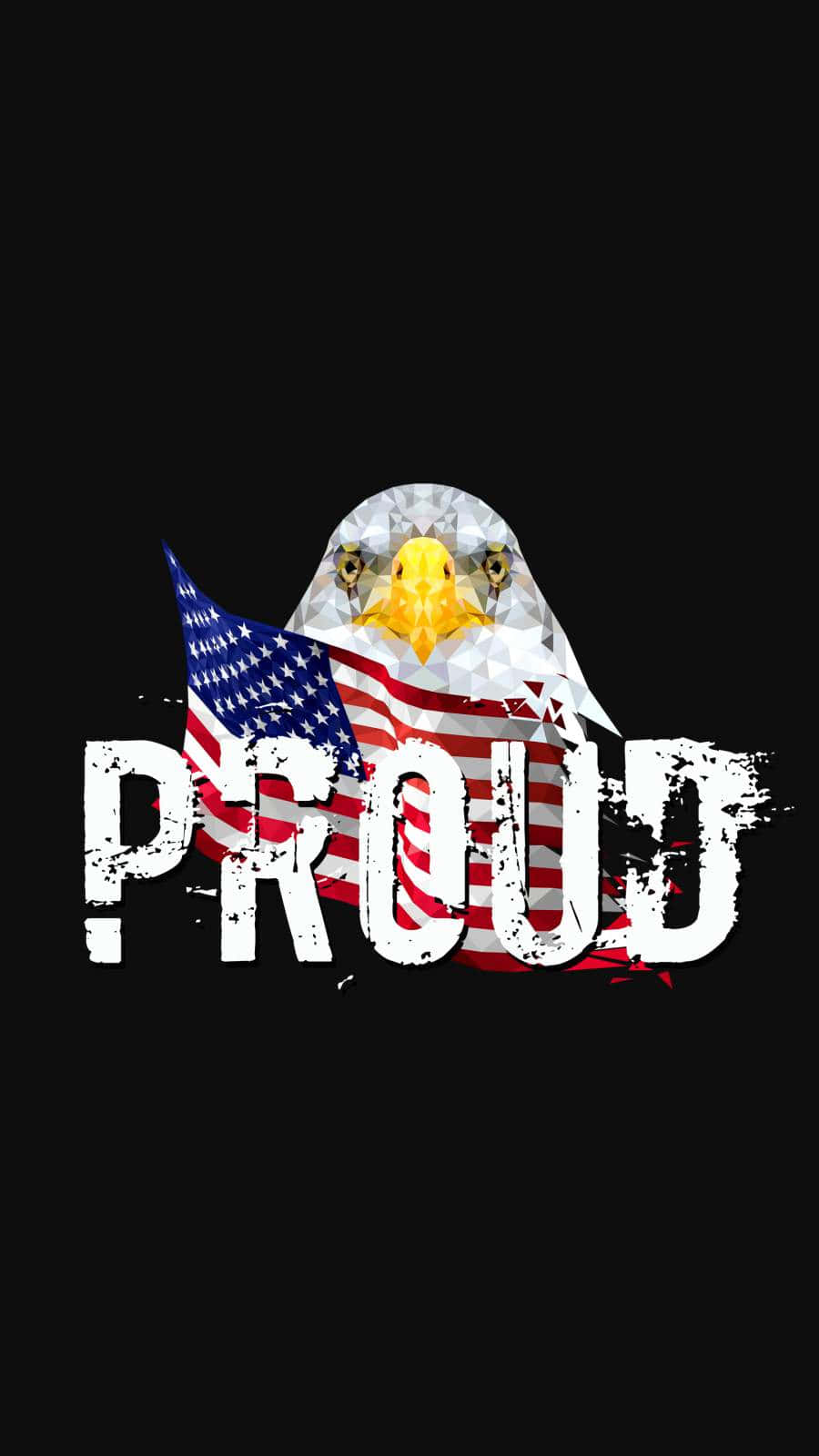 Minimal Proud American Eagle Background