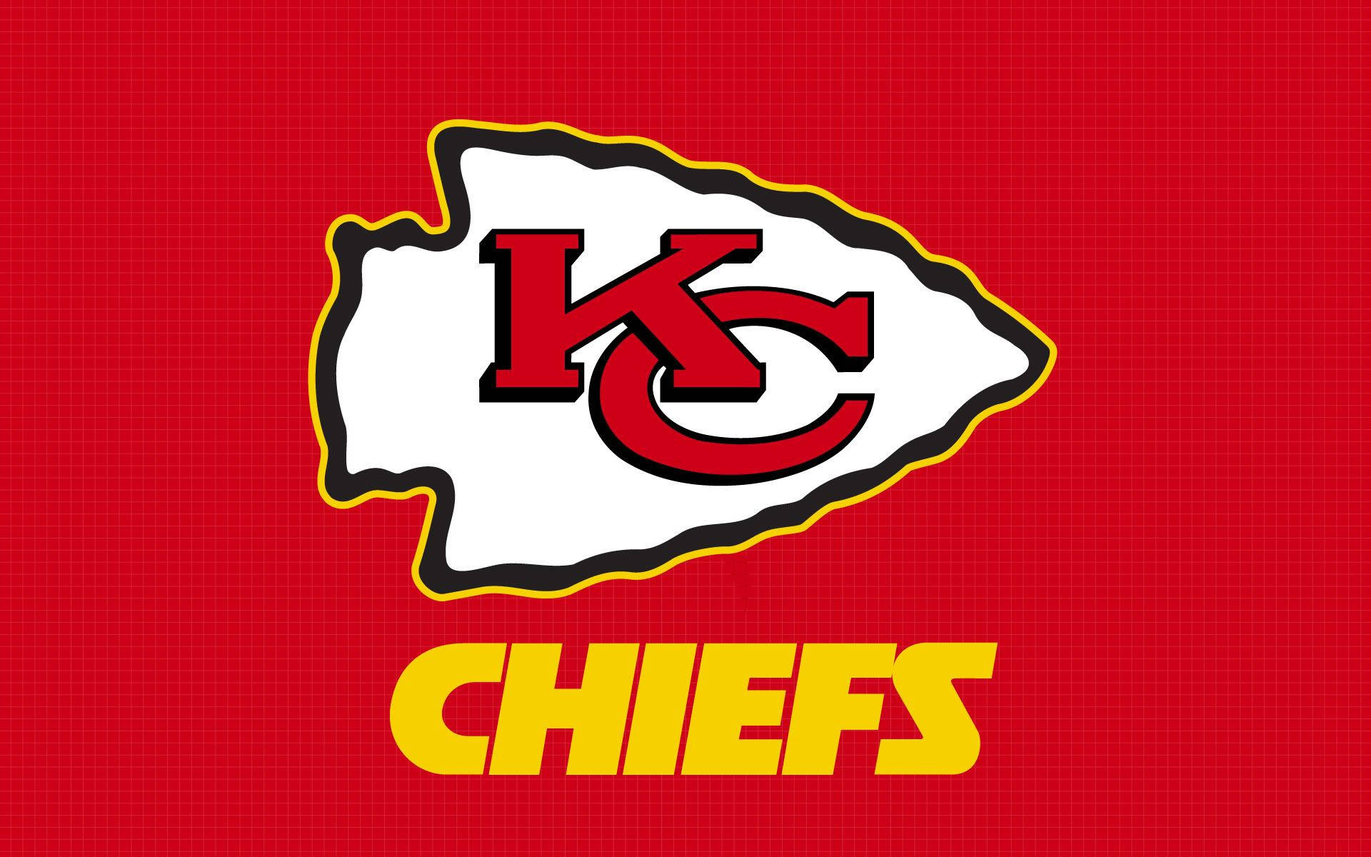 Minimal Red Kansas City Chiefs Logo Background