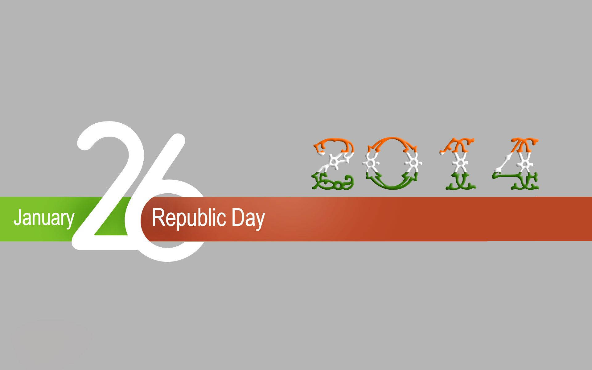 Minimalist 26 January 2014 Republic Holiday Design Background