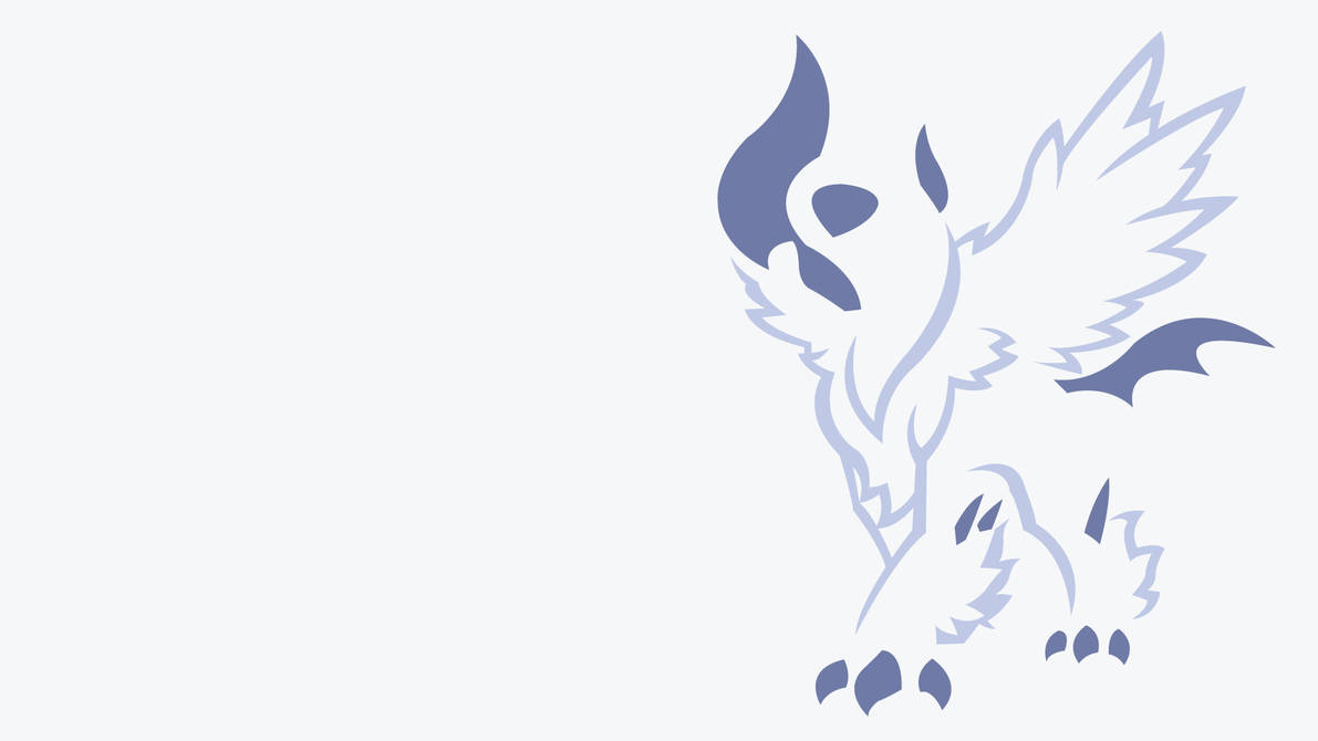 Minimalist Absol With Wings