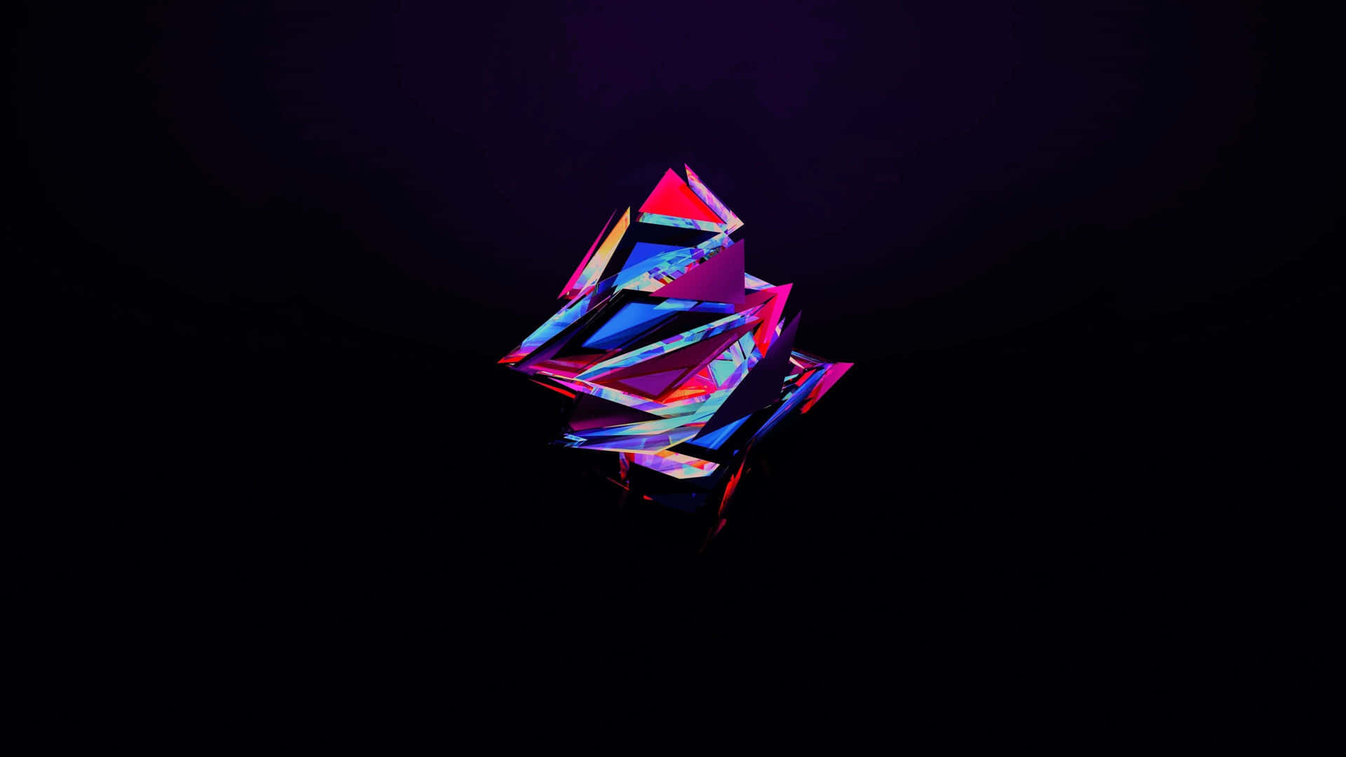 Minimalist Abstract Of Colorful Geometric Shapes