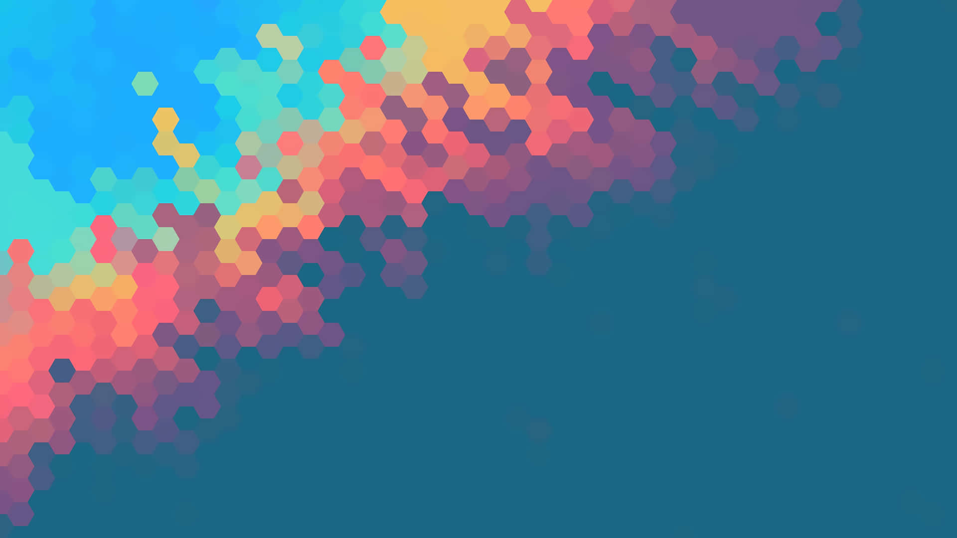 Minimalist Abstract Of Colorful Pixelated