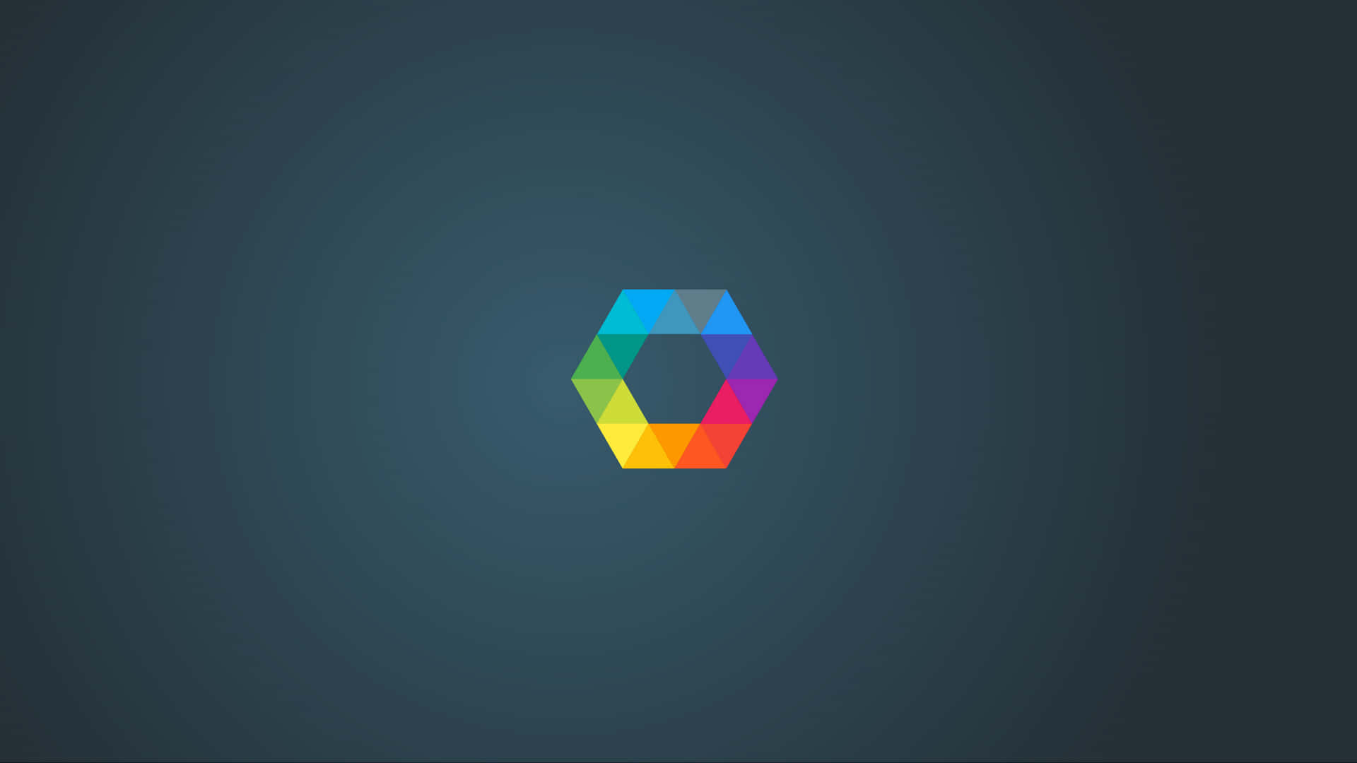 Minimalist Abstract Of Hexagon Color Scheme Background