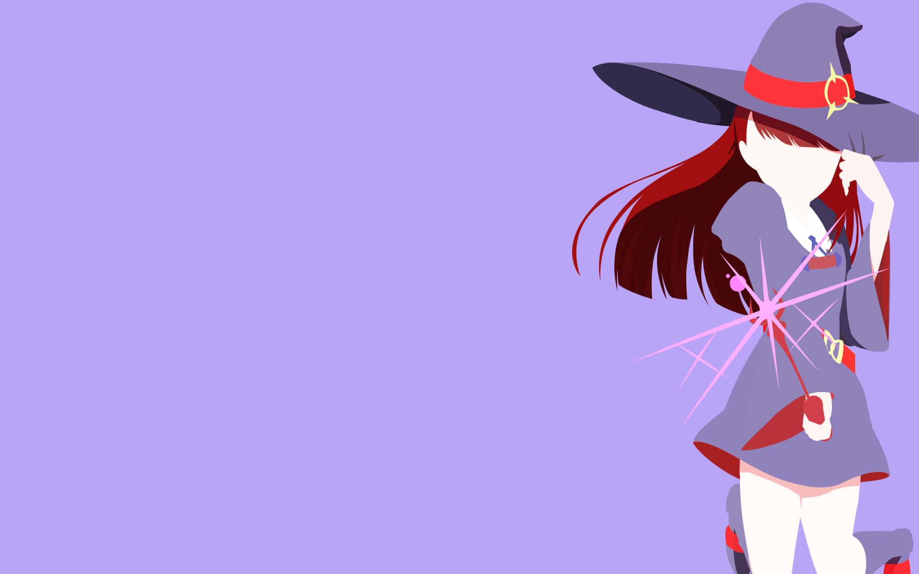 Minimalist Aesthetic Atsuko Littile Witch Academia Background