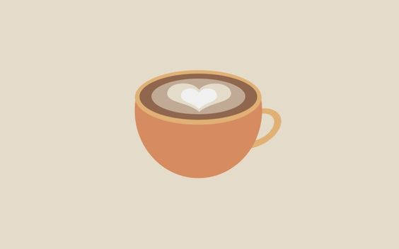Minimalist Aesthetic Cup Of Cappuccino Background
