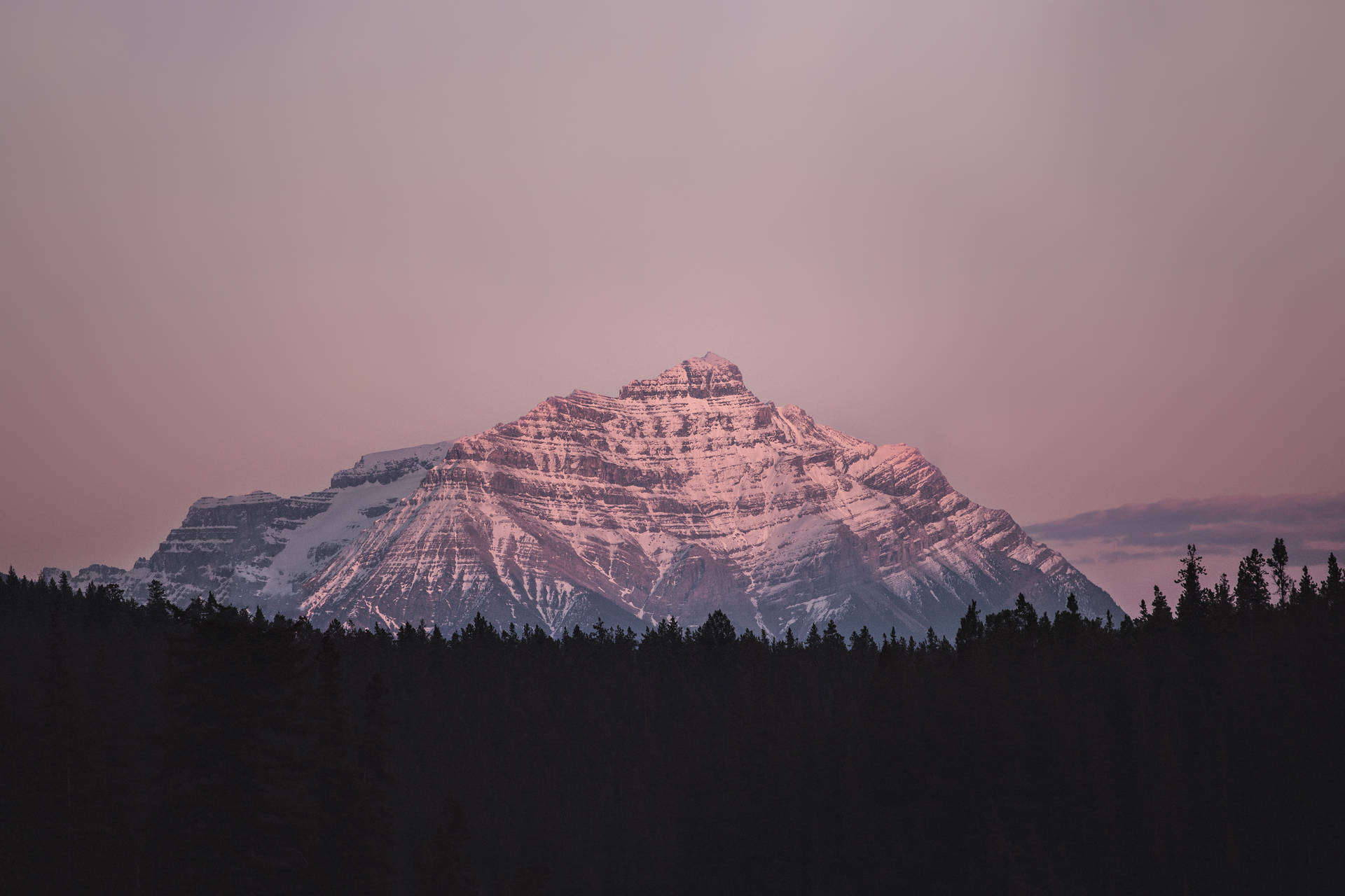 Minimalist Aesthetic Desktop Jasper Mountain Background