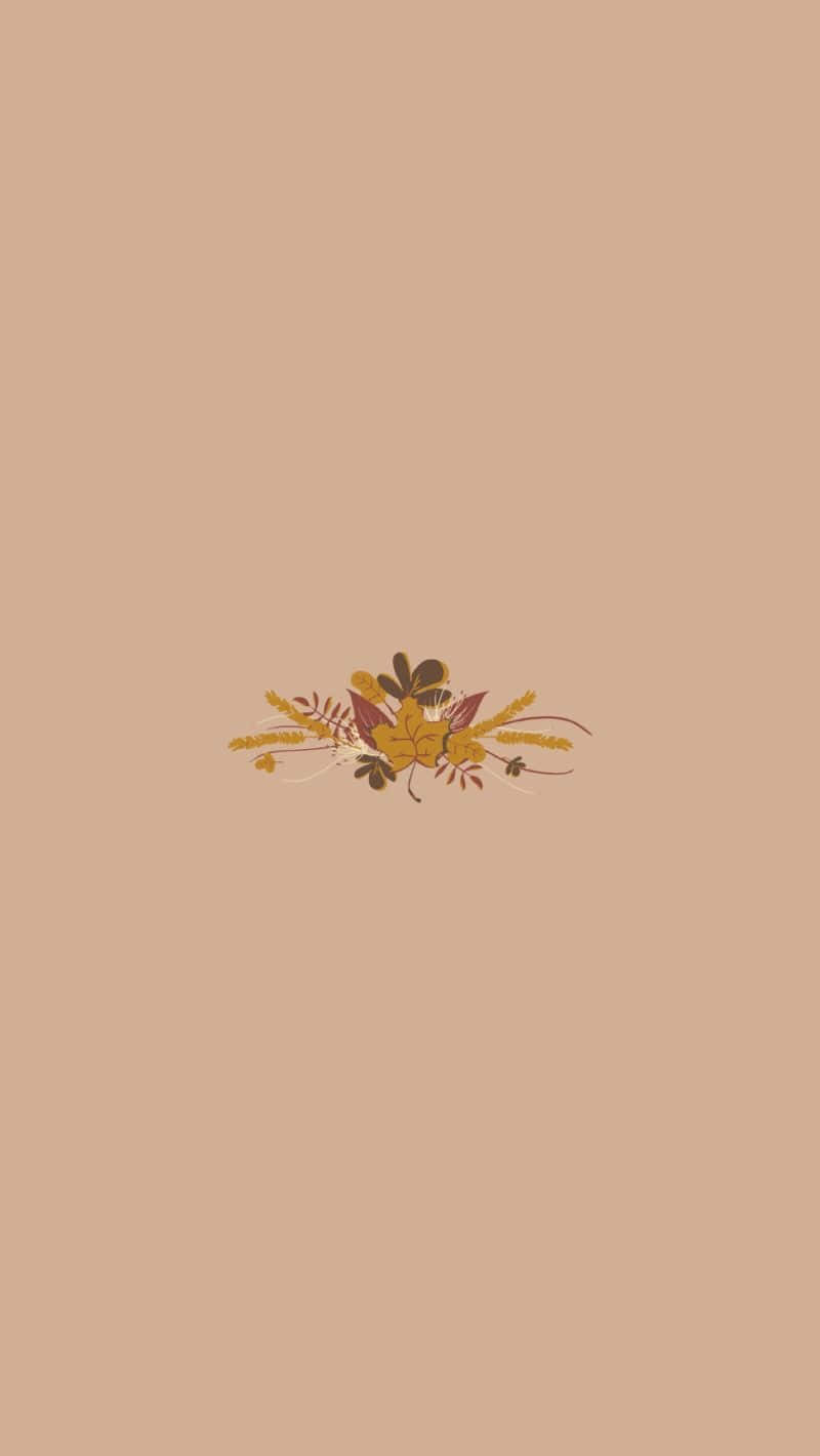 Minimalist Aesthetic Flower Background