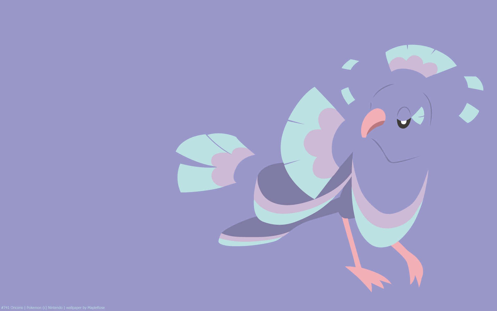 Minimalist Aesthetic Oricorio Background