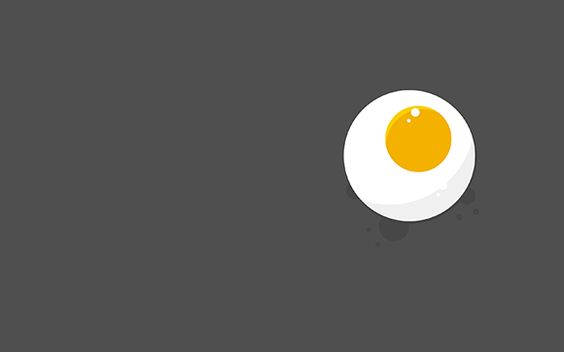 Minimalist Aesthetic Sunny Side Up Egg Background