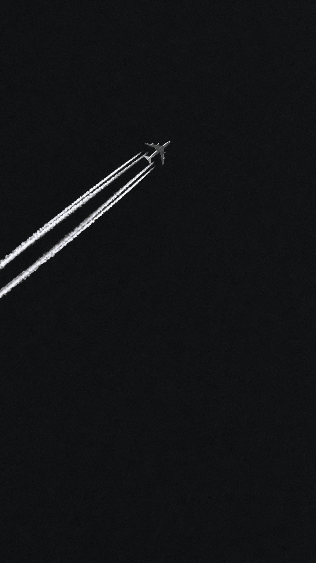Minimalist Airplane 4k Ultra Hd Dark Phone Background