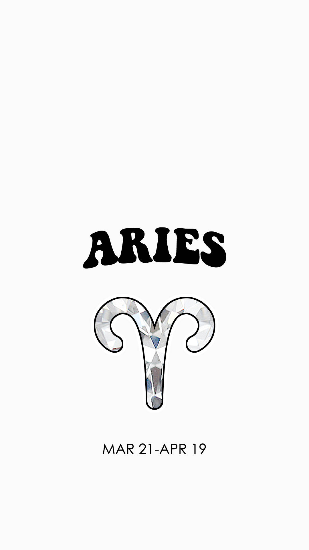 Minimalist Aries Aesthetic Phone Background Background