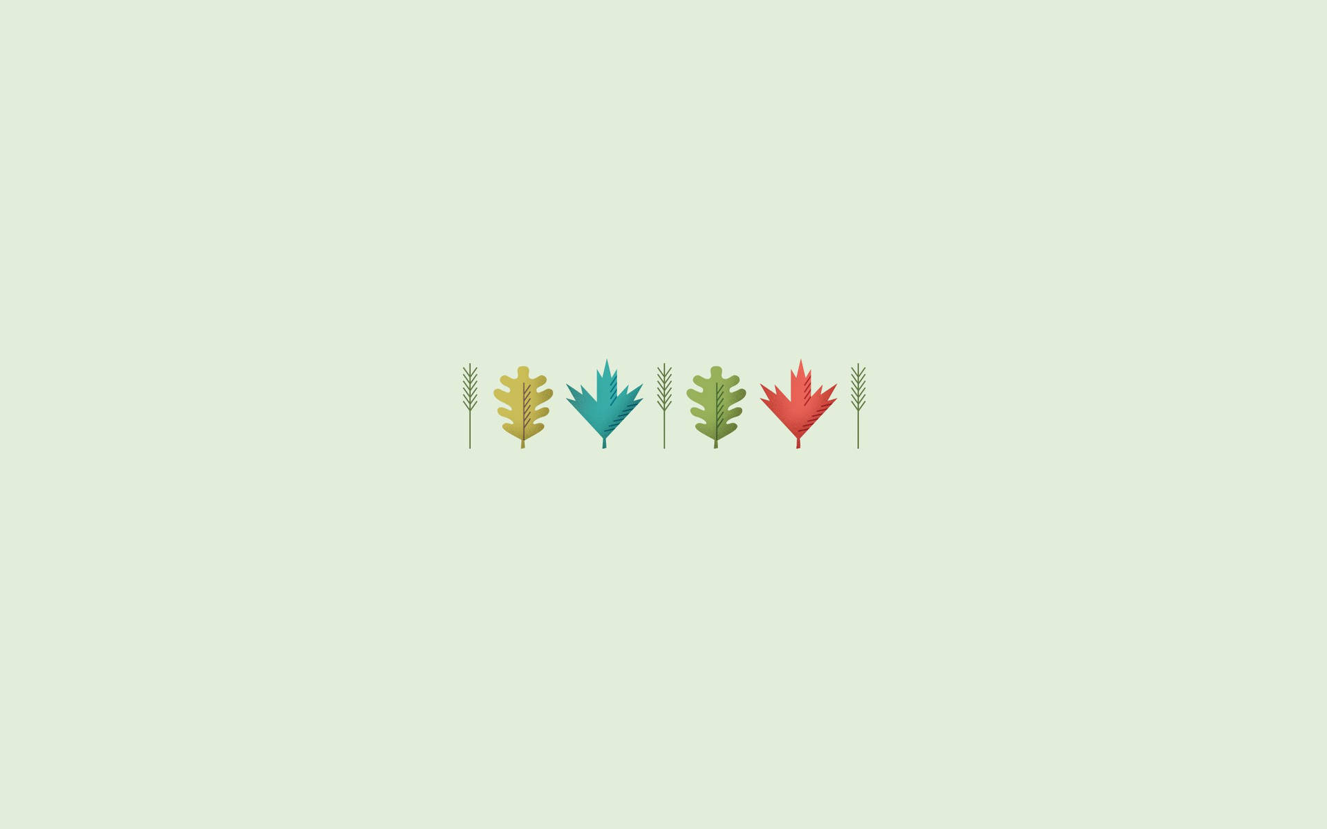 Minimalist Autumn In Pastel Colors Background