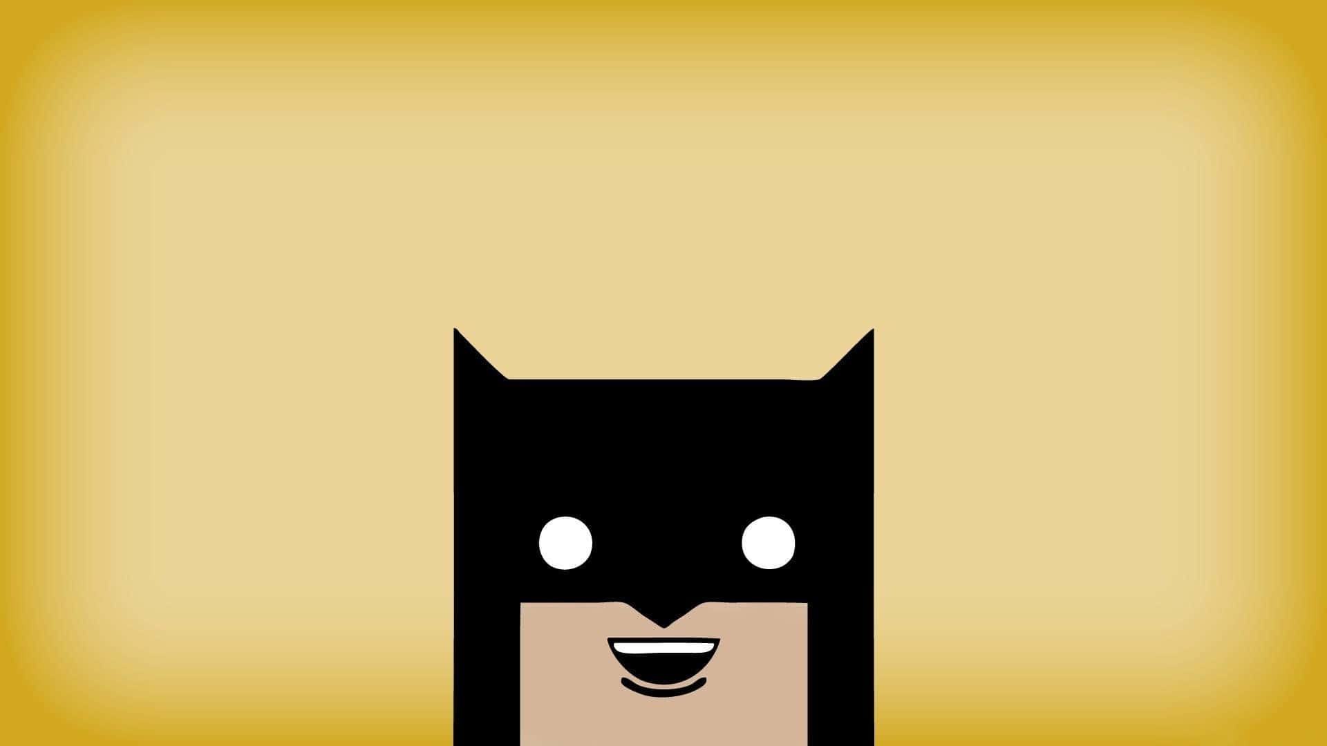 Minimalist Batman Cartoon Artwork