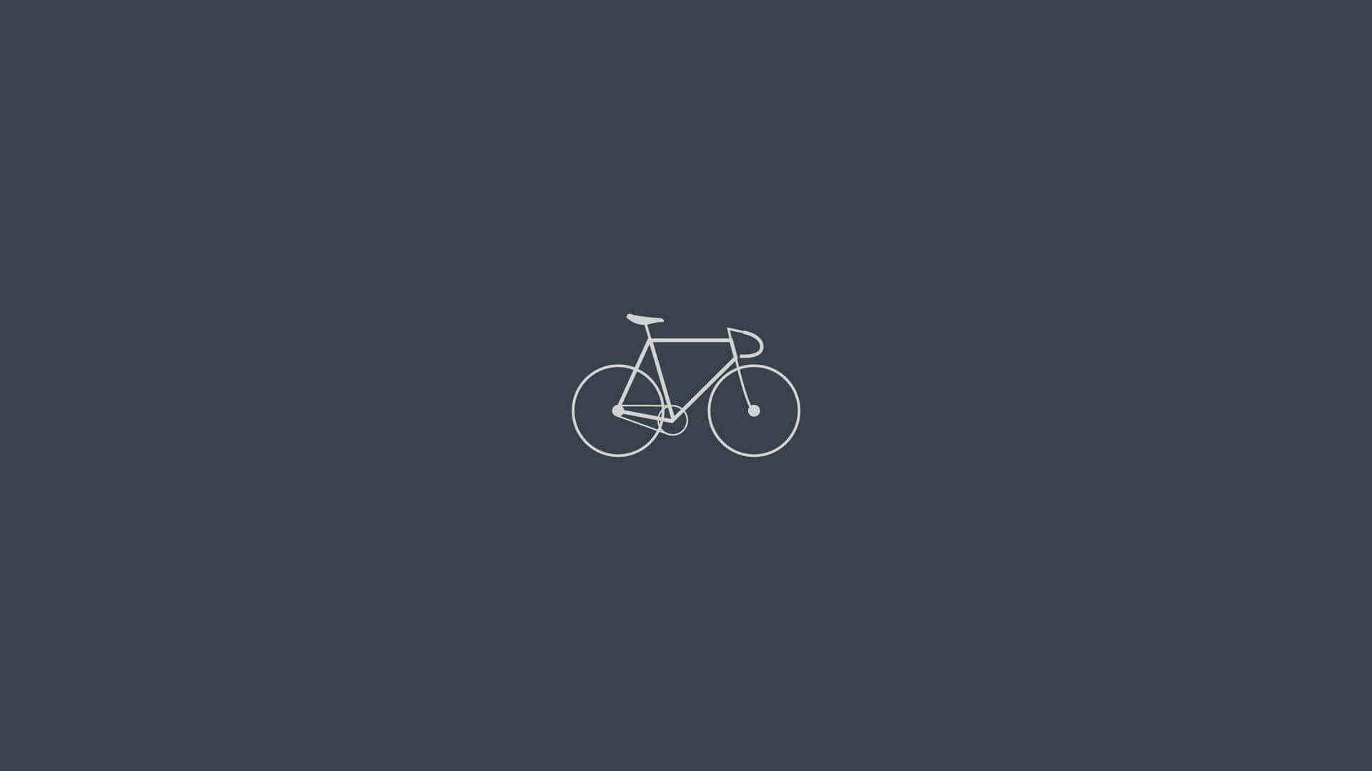 Minimalist Bicycle Design Dark Background Background