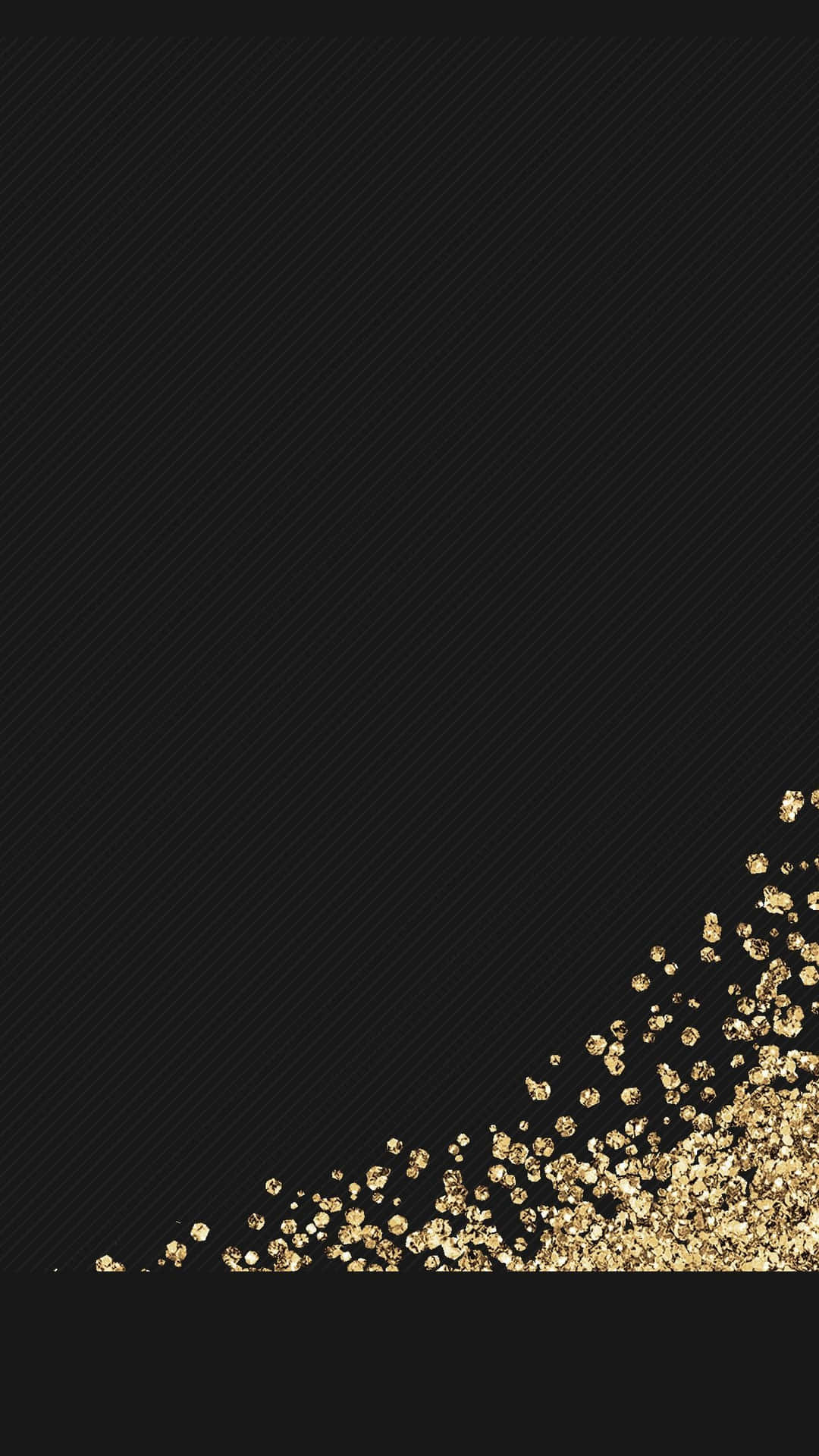 Minimalist Black And Gold Glitter Phone Background