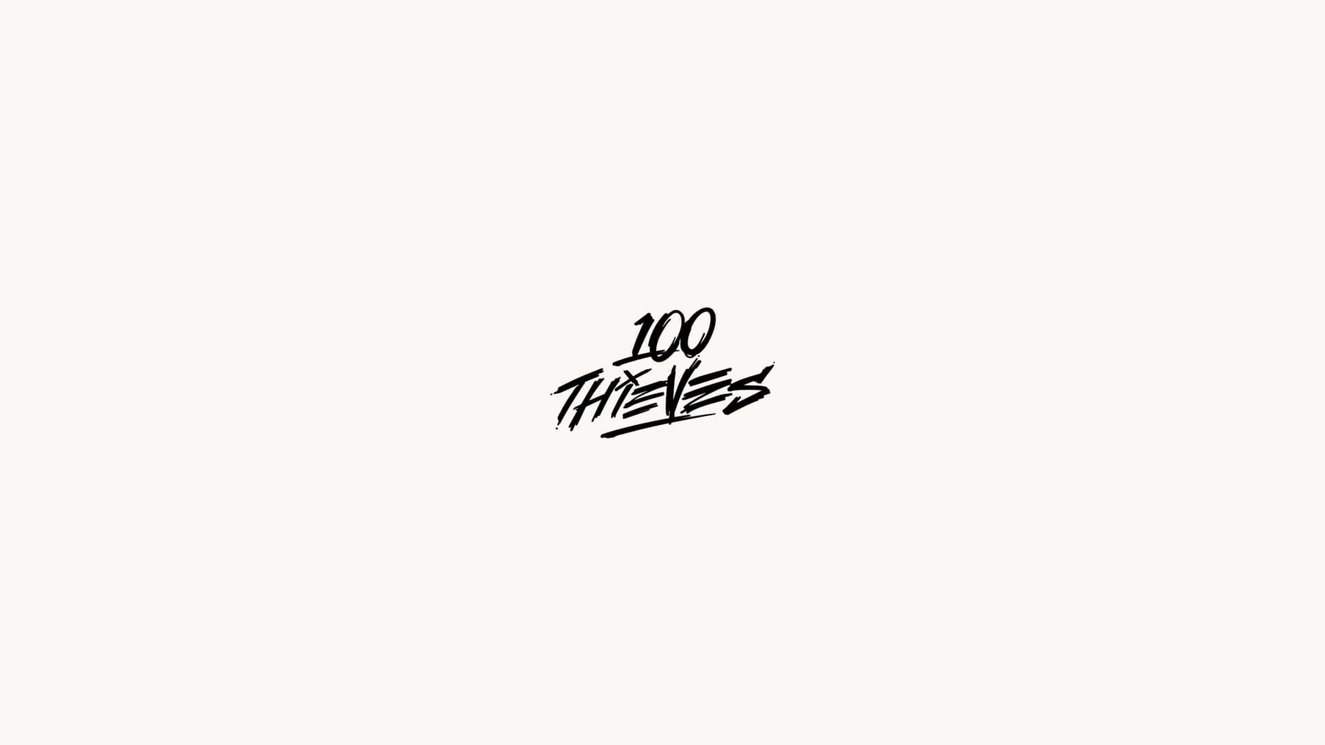 Minimalist Black And White 100 Thieves