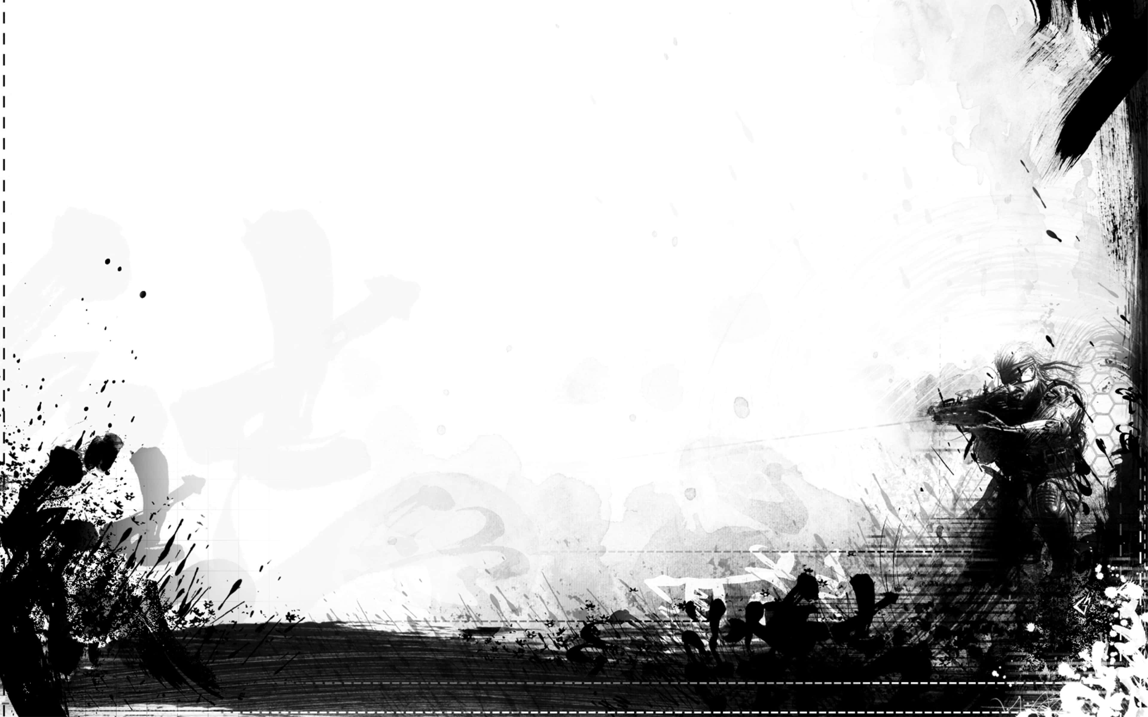 Minimalist Black And White Impression Background